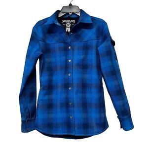 Sessions Blue Plaid  Lumber Jack-ette Women’s Size XS